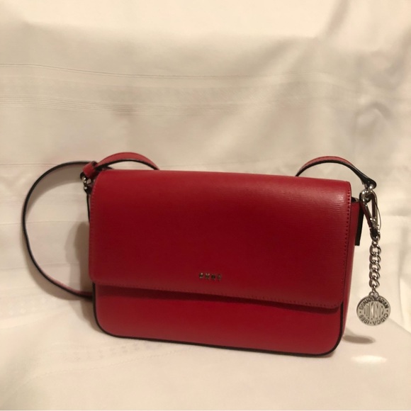 DKNY Red Crossbody Flap Bag - Picture 7 of 10
